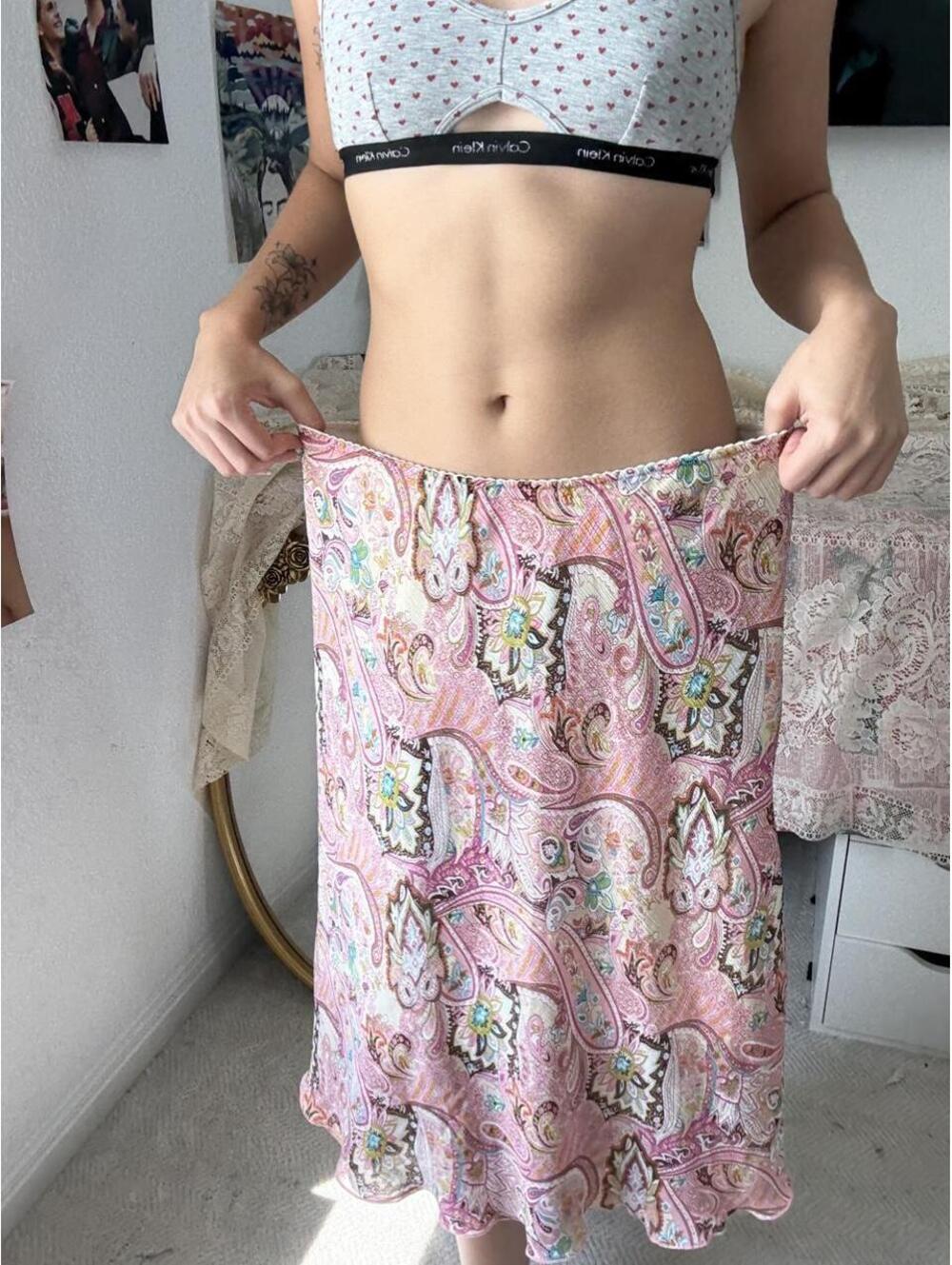 Kim Rogers Women's Pink and Multi Skirt